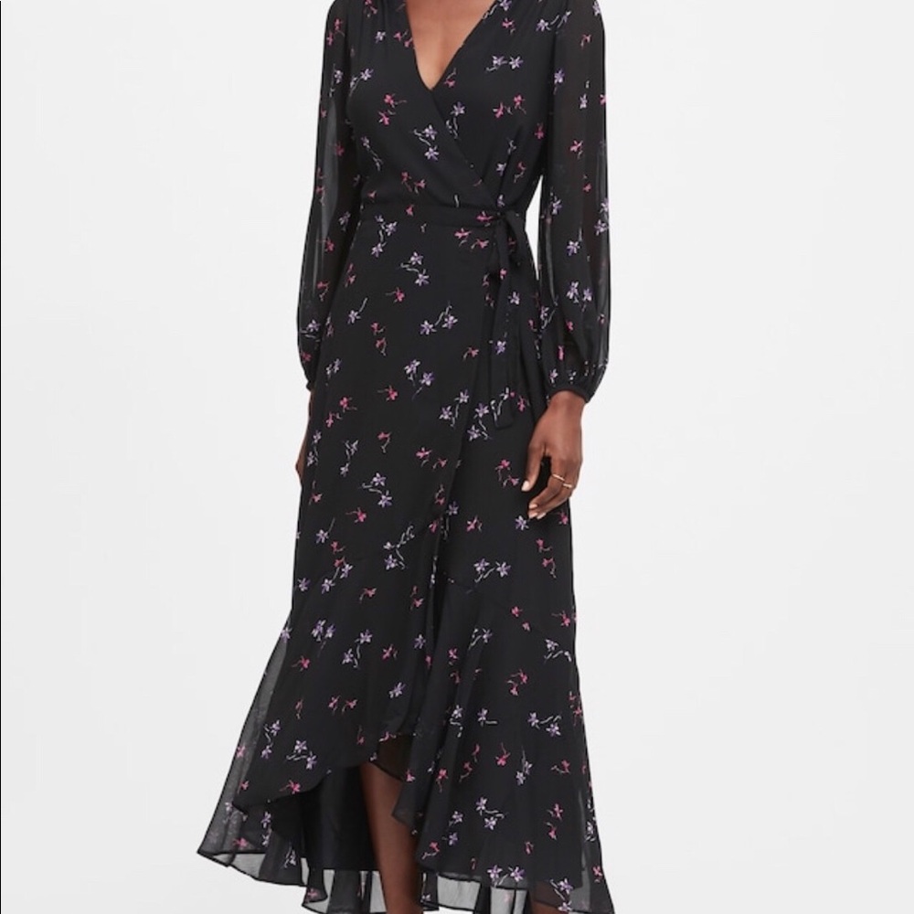 Maxi floral dress. Banana Republic